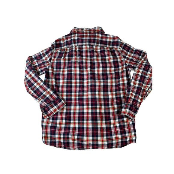 Alesbury Men’s Flannel Shirt Size L Red Plaid Long Sleeve Button Up Casual Lined - Picture 7 of 13